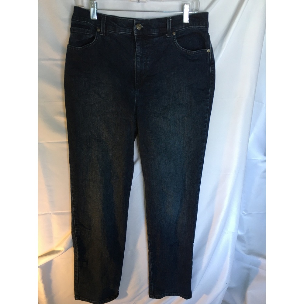 Gloria Vanderbilt Amanda High Rise Tapered Jeans Dark Wash Denim Mens Size 10